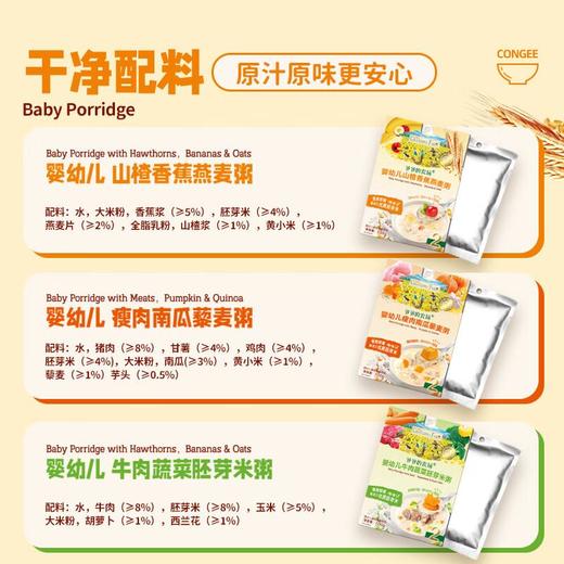 爷爷的农场婴幼儿牛肉蔬菜胚芽米粥100g 商品图4