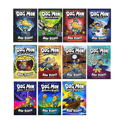 Dog Man 1-11 神探狗狗 英文版 11册平装 The Adventures of Dog Man 神探狗狗 英文（蓝思值260L-540L） 商品图1