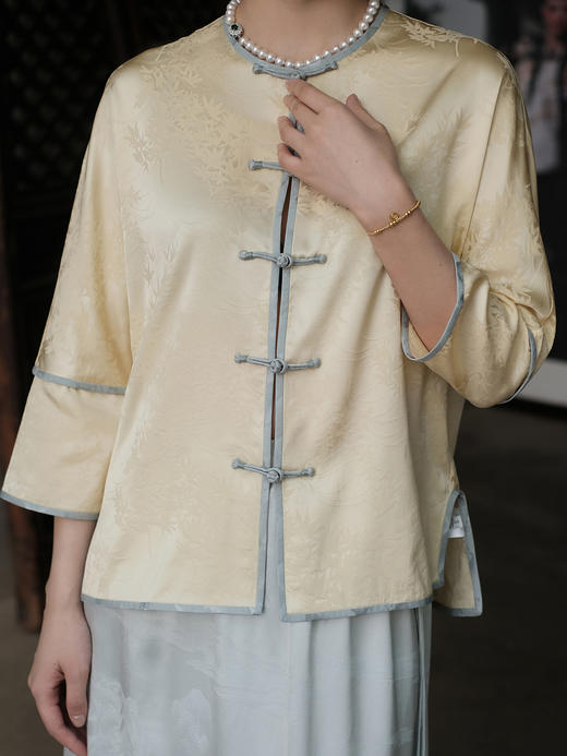 限量款 |STJINGx凯喜雅x故宫 |映竹对襟盘扣上衣(不退不换) 商品图4