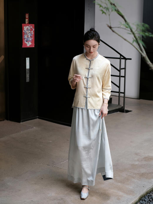 限量款 |STJINGx凯喜雅x故宫 |映竹对襟盘扣上衣(不退不换) 商品图5