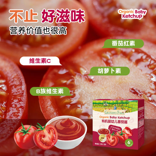 【有机 婴标】爷爷的农场 有机婴幼儿番茄酱 120g*2盒 商品图3
