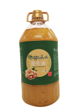 【严选】【 物理压榨 无添加】屈姑压榨一级花生油5L  （厂家直发）