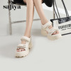 Safiya/索菲娅2024夏潮流松糕厚底轻便休闲百搭运动凉鞋 SF42115128 商品缩略图6