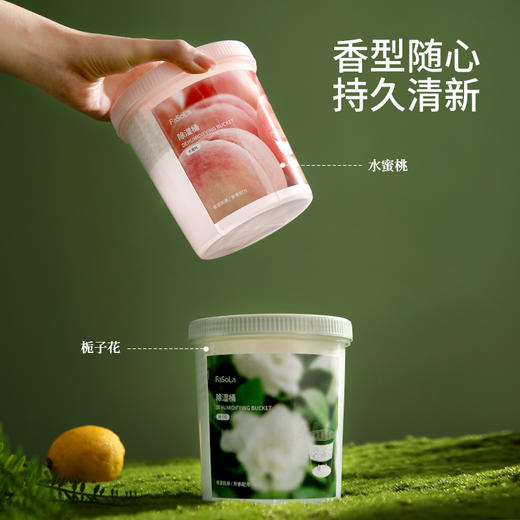 FaSoLa除湿盒干燥剂重复使用大容量学生宿舍吸湿盒家用衣柜除湿桶 商品图4