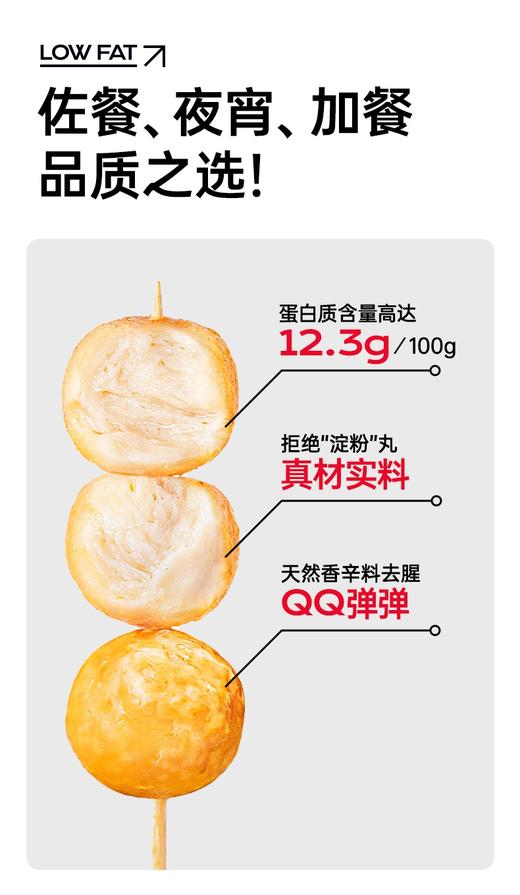 七年五季高蛋白深海鳕鱼丸健身即食代餐卡轻食肉丸解馋小零食品（叔贵）） 商品图5