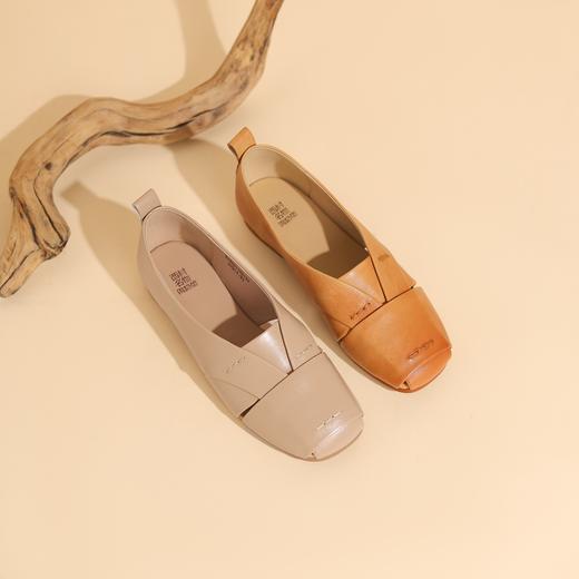 西村名物2024年夏季新款平底舒爽透气新中式风镂空空鞋X24AH14051 商品图0