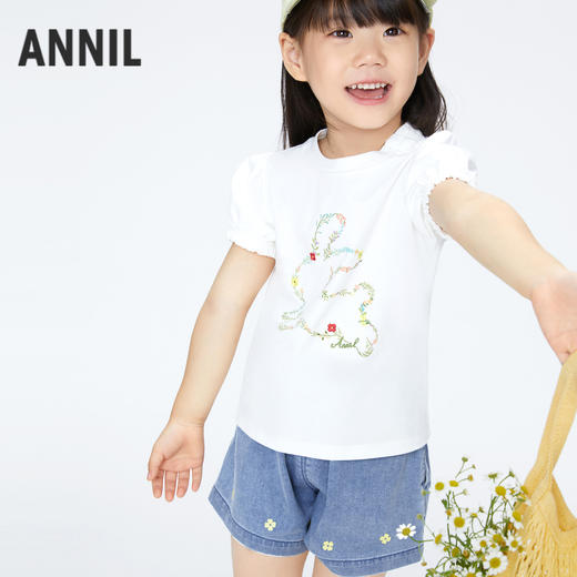 【实体店同款】女童牛仔短裤新款安奈儿童装XG426598 商品图2