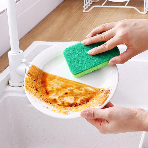 木浆棉海绵擦抹布  洗碗清洁海绵块加厚魔力擦刷锅厨房强力去污百洁布3.73 商品图2