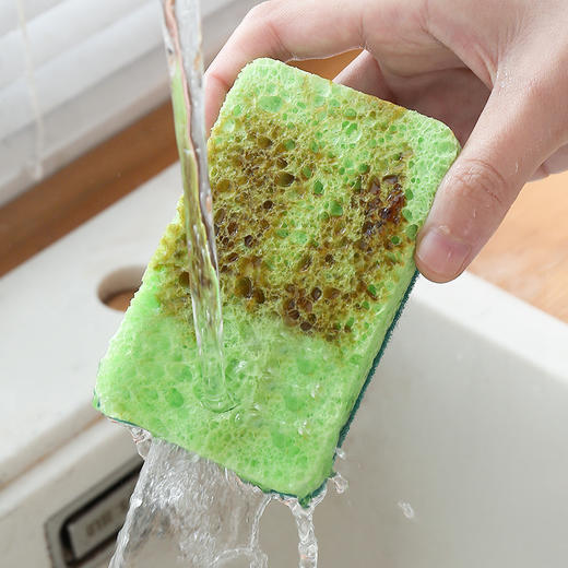 木浆棉海绵擦抹布  洗碗清洁海绵块加厚魔力擦刷锅厨房强力去污百洁布3.73 商品图3