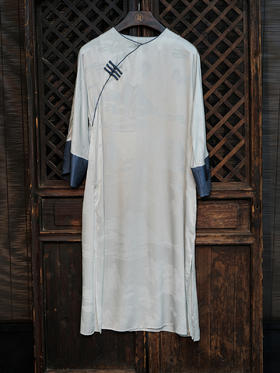 STJINGx凯喜雅x故宫 |千里江山溢彩旗袍连衣裙