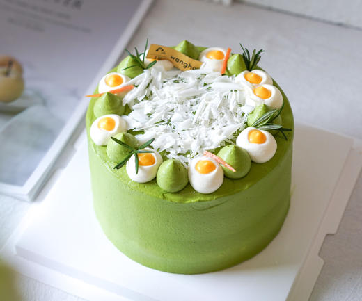 【小山园抹茶柚子】风味蛋糕，原味乳脂奶油+现切芒果肉+日式抹茶胚+白巧克力+柚子凝乳+特浓抹茶奶油 商品图0