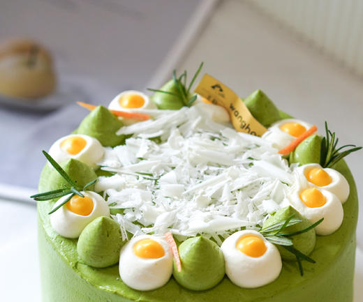 【小山园抹茶柚子】风味蛋糕，原味乳脂奶油+现切芒果肉+日式抹茶胚+白巧克力+柚子凝乳+特浓抹茶奶油 商品图2