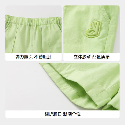 【实体店同款】男童棉麻混纺短裤裤子新款安奈儿童装XB426583 商品图4