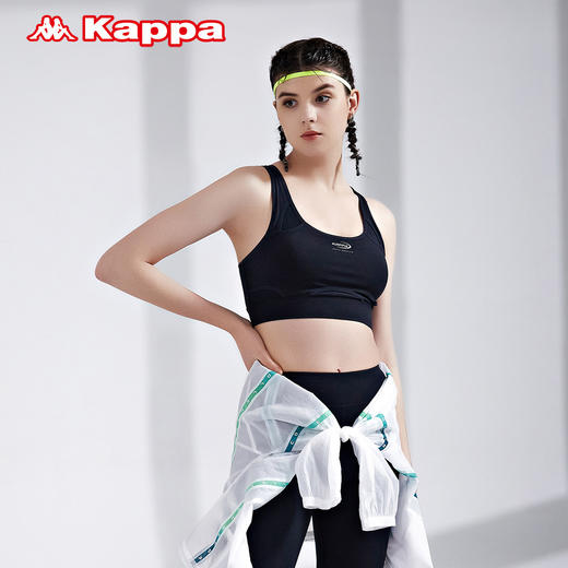 Kappa卡帕运动文胸女瑜伽健身文胸印花健身内衣美背内衣K0B42XY01F 商品图0