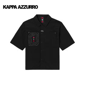 卡帕Kappa Azzurro系列情侣男女短袖衬衫Polo领短袖KCA0SS01