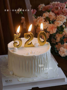 「许下我们的小心愿」520蜡烛·100%动物奶油（附图6寸·提前3小时预订）