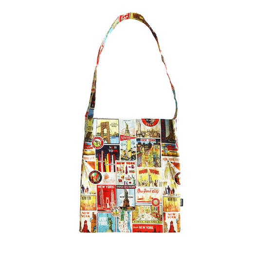 HUJI祤集Flutter单肩包插画复古印花 商品图1