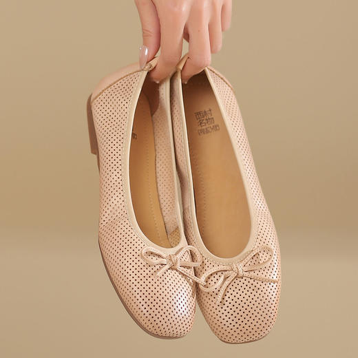 西村名物2024夏季新品真皮镂空包跟洞洞鞋女夏外穿时尚休闲空鞋T24AH11941 商品图4