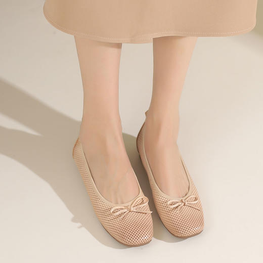 西村名物2024夏季新品真皮镂空包跟洞洞鞋女夏外穿时尚休闲空鞋T24AH11941 商品图2