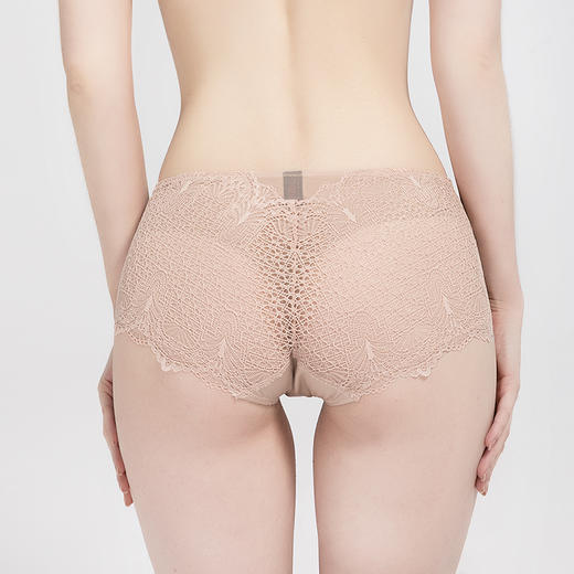 【45元5条，下单拍5】皇家丽美光面文胸蕾丝内裤女士配套底裤K915-K1 商品图1