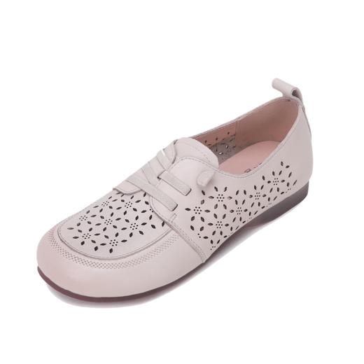 西村名物2024夏季新品真皮镂空包跟洞洞鞋女夏外穿时尚休闲空鞋T24AH13711 商品图10