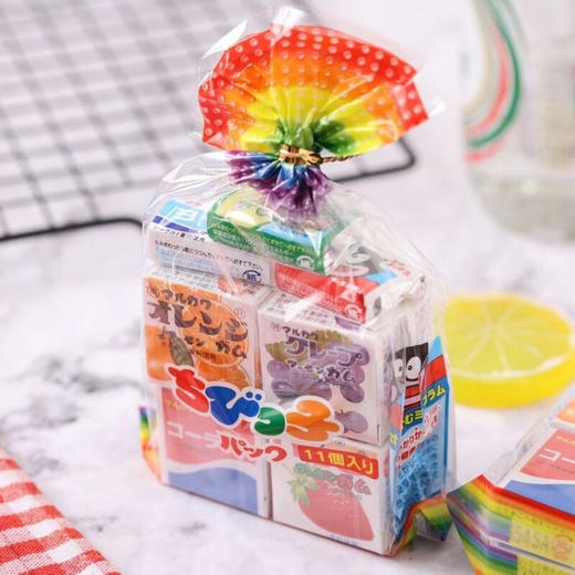 日本进口丸川综合什锦水果味口香糖泡泡糖 商品图0