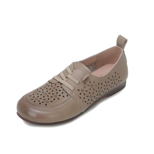 西村名物2024夏季新品真皮镂空包跟洞洞鞋女夏外穿时尚休闲空鞋T24AH13711 商品图9