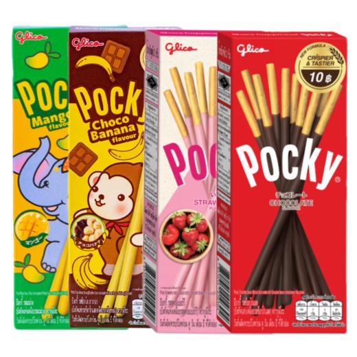 泰国Pocky芒果味/巧克香蕉味/巧克力味/草莓味涂层饼干 口感酥脆浓郁醇正 050089-1/050089-2/050524/050525 商品图0