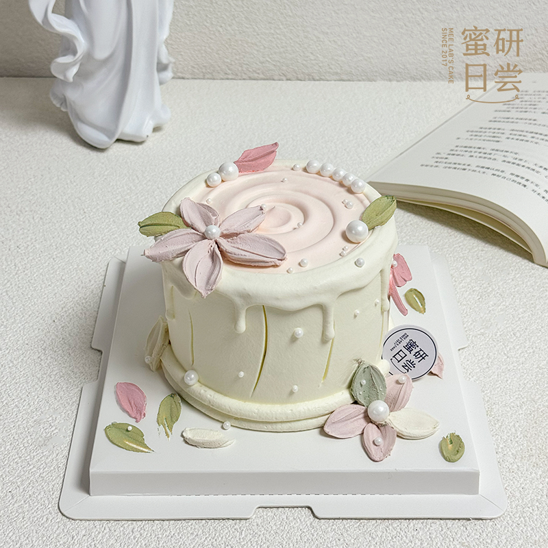 0859 | 春日 “高级简约裱花”蛋糕（提前24小时预定）