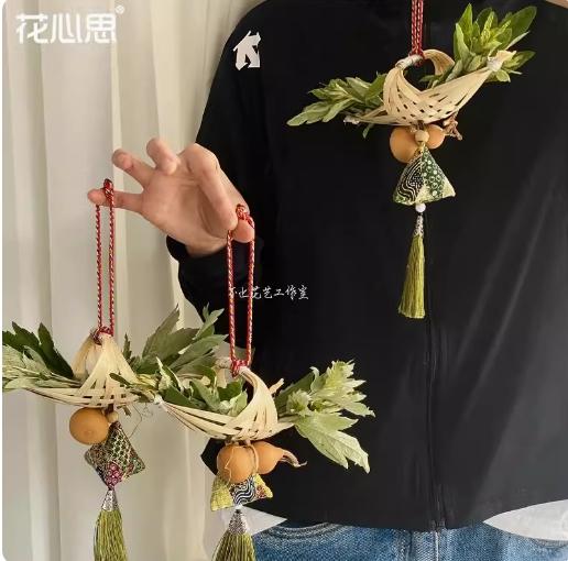 端午节---diy福粽香包.竹篾迷你筐簸箕.diy饰品 商品图1