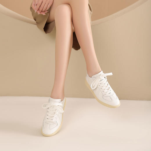 西村名物2024年夏季新款平底超清系带休闲鞋慢跑运动鞋T24AM14021 商品图2