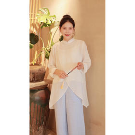 【抖音专属】立领套头衫（24708303山矾）