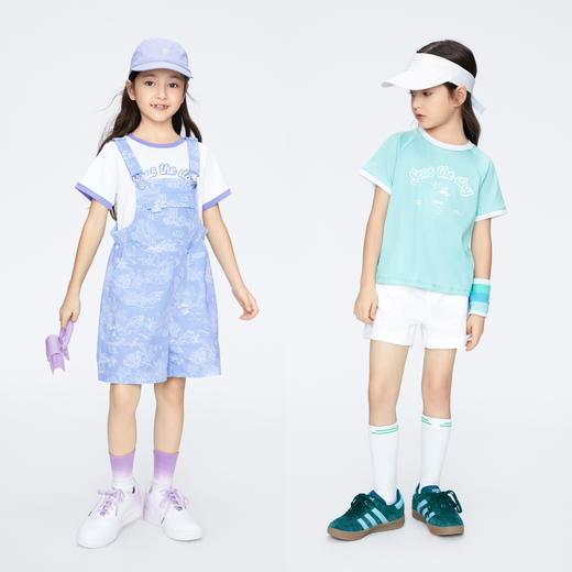 【实体店同款】女童全棉短袖T恤圆领上衣夏季新款安奈儿童装AG421800 商品图3