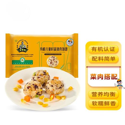 有机儿童时蔬猪肉饭团240克（8只）全国配送（偏远地区除外） 商品图0