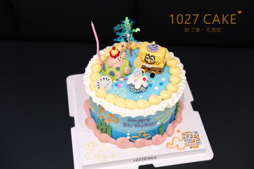 1027CAKE |     奶油霜立体 海绵宝宝 商品图1