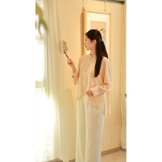 【抖音专属】立领衬衫（24710517如梦令） 商品图3