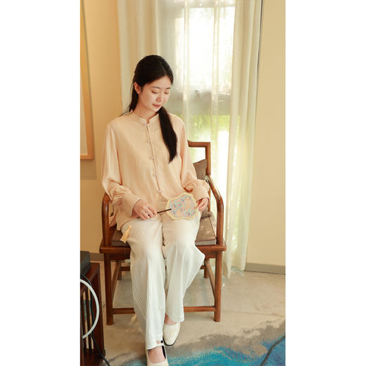 【抖音专属】立领衬衫（24710517如梦令） 商品图2