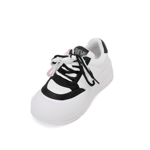 西村名物2024年春季新款厚底超轻系带运动板鞋老爹鞋T24CM36451 商品图5