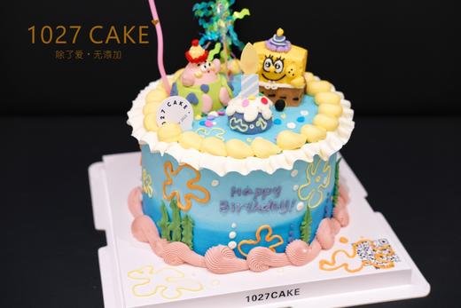 1027CAKE |     奶油霜立体 海绵宝宝 商品图2