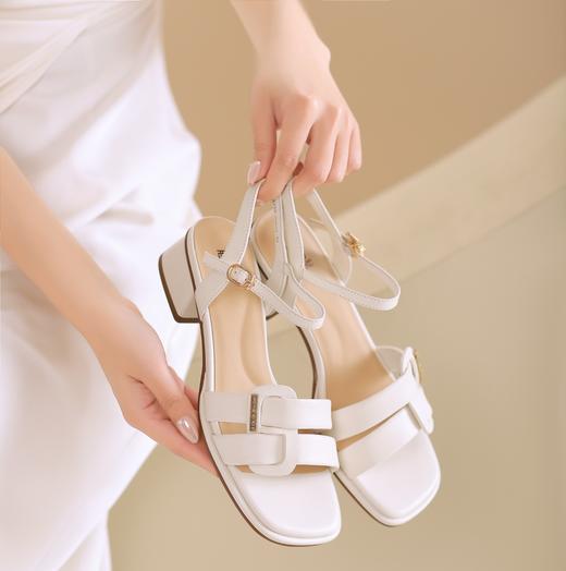 西村名物2024夏季新品镂空包跟洞洞鞋女夏外穿时尚休闲凉鞋X24BG20281 商品图1