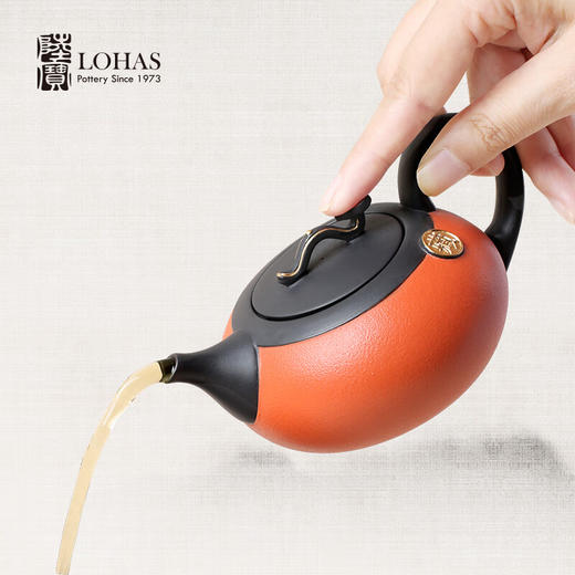 陆宝高工艺功夫茶具套装1壶6杯中式古典描金家用茶具礼盒 君如意茶组 1壶6杯1茶海1活水球-如意灰 商品图7