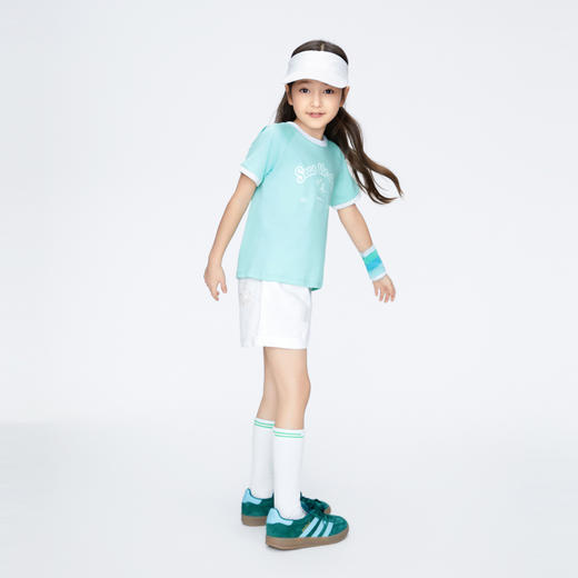 【实体店同款】女童全棉短袖T恤圆领上衣夏季新款安奈儿童装AG421800 商品图5