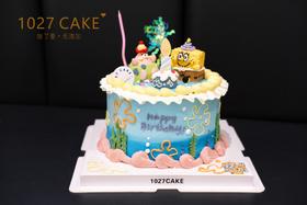 1027CAKE |     奶油霜立体 海绵宝宝
