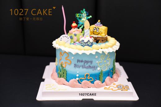 1027CAKE |     奶油霜立体 海绵宝宝 商品图0