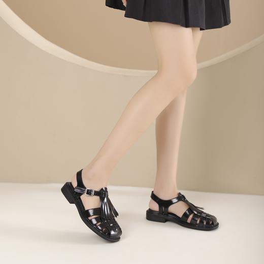 西村名物2024夏季新品镂空罗马凉鞋鞋女夏外穿时尚休闲凉鞋X24BG20231 商品图4