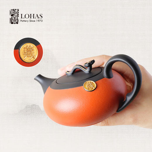 陆宝高工艺功夫茶具套装1壶6杯中式古典描金家用茶具礼盒 君如意茶组 1壶6杯1茶海1活水球-如意灰 商品图6