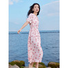 【五折购】熙世界粉色晕染碎花连衣裙2025年夏季新款浪漫温柔风泡泡袖裙子 商品缩略图1