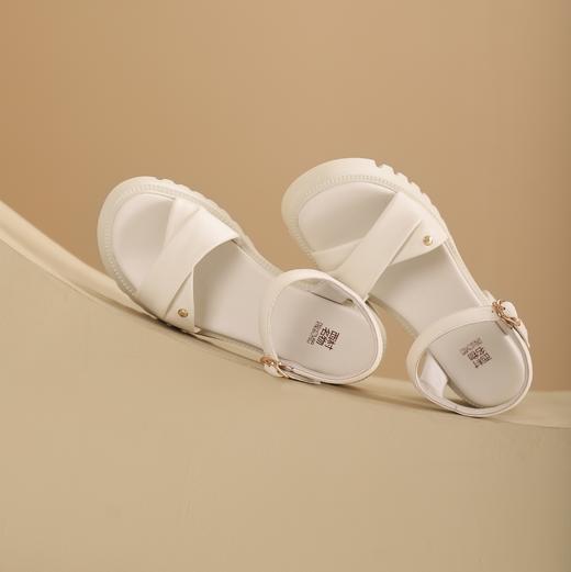 西村名物2024夏季新品小方头搭扣凉鞋女夏外穿时尚休闲凉鞋X24BG20291 商品图1