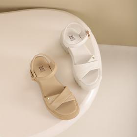 西村名物2024夏季新品小方头搭扣凉鞋女夏外穿时尚休闲凉鞋X24BG20291