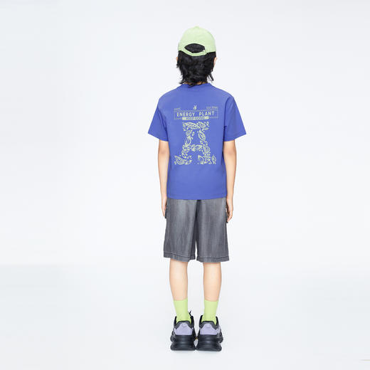 【实体店同款】男童工装风泡芙牛仔五分裤新款安奈儿童装AB426606 商品图5